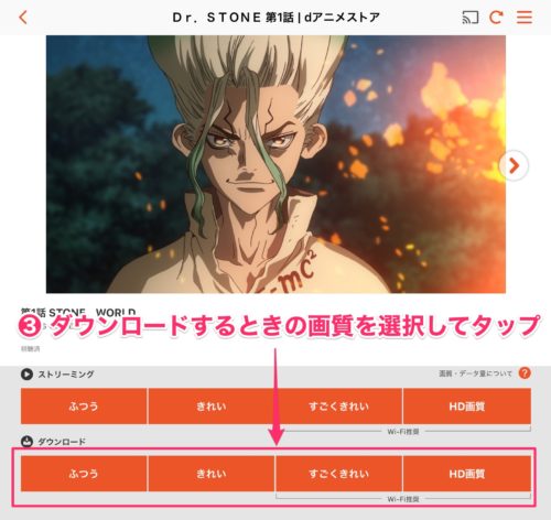 ｄアニメストアの動画は一括ダウンロードできる ライセンス取得や通信量 三度の飯よりvod