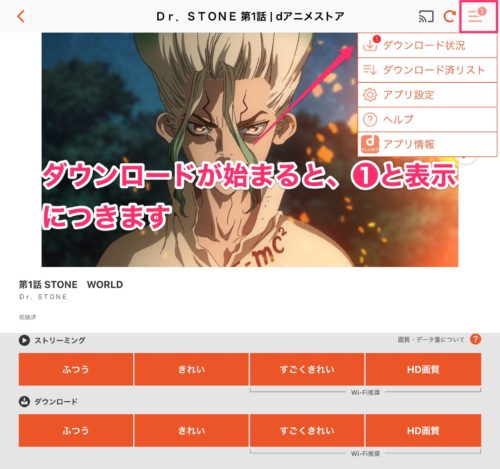 ｄアニメストアの動画は一括ダウンロードできる ライセンス取得や通信量 三度の飯よりvod